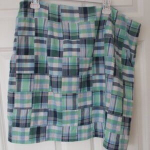 Talbots Madras Plaid Skirt Sz 16